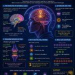 Neurological diagram of why time feels slower when waiting β how the brain's internal clock and dopamine affect time perception