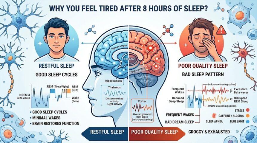 Polysomnography EEG sleep brain wave stages